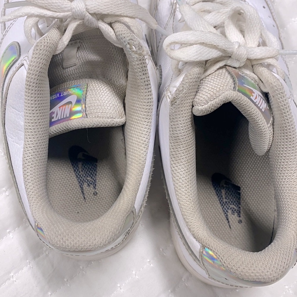 Nike Court Vision Sneakers White Size 9 - Picture 10 of 12